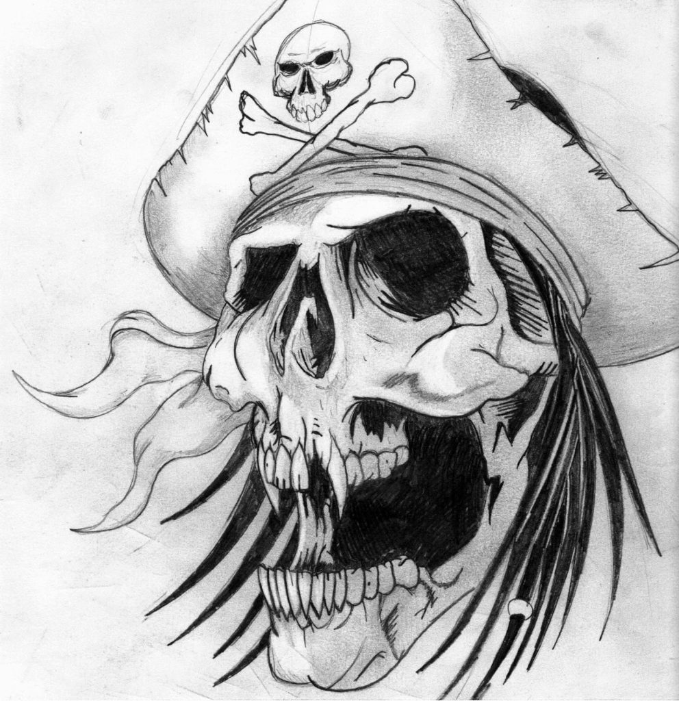 skull tattoo pirate